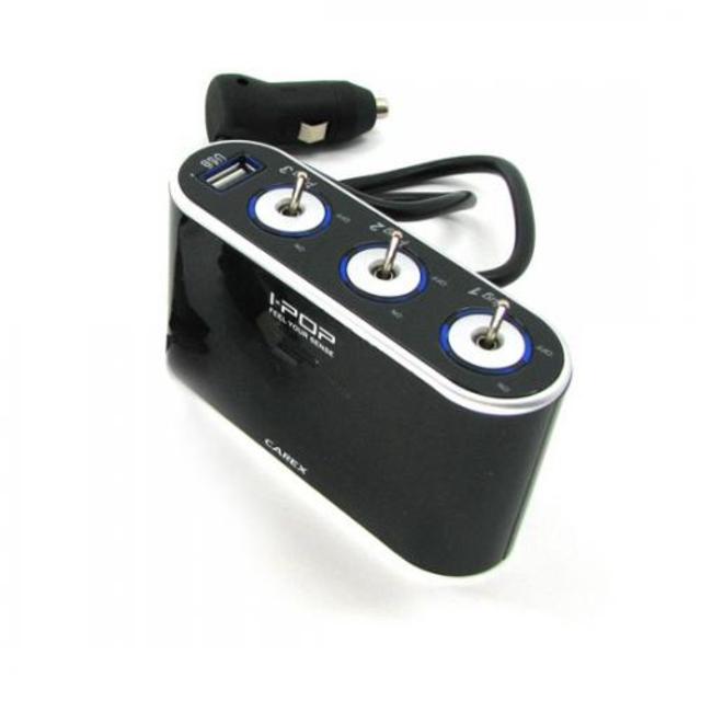 카렉스 아이팝 스위치 USB&amp;3구소켓
